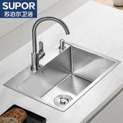 苏泊尔（SUPOR） 955843-B1-LS 经典手工单槽水槽 （不含水龙头）