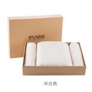 IPUVAN 爱普万 纯棉毛巾浴巾礼盒 三件套 58元包邮（需用券）