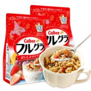 日本销量第一 卡乐比 Calbee 北海道水果早餐营养麦片 700g*2袋