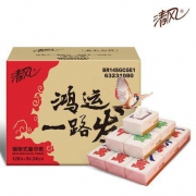 新年好：清风 新春好运系列 鸿运一路发抽纸 整箱24包