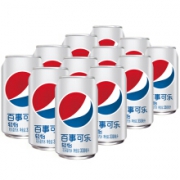 限地区：百事可乐 Pepsi 轻怡 零卡路里 汽水碳酸饮料 330ml*12罐