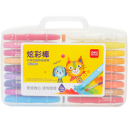 deli 得力 儿童油画棒 12色 1.9元包邮（需用券）