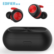 京东PLUS会员： EDIFIER 漫步者 TWS3 无线蓝牙耳机 (通用、入耳式、黑红)