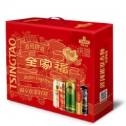 青岛啤酒 全家福礼盒 5口味10罐混合装