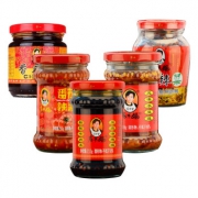 陶华碧老干妈多种口味组合装 210g*5瓶 34.9元包邮（需用券）