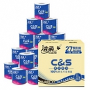 C&S 洁柔 倍柔卷纸 3层280节x27卷 x4件
