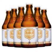 比利时进口 精酿啤酒 Chimay智美白帽啤酒330ml*6瓶 *5件