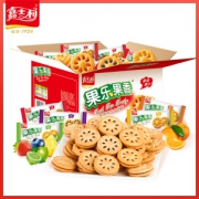 嘉士利 早餐水果夹心饼干 独立包装 680g