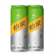 怡泉 Schweppes 无糖零卡 柠檬味 苏打水 汽水饮料 330ml*24罐 整箱装 可口可乐公司出品