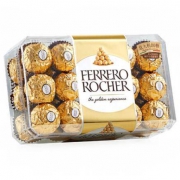 意大利进口 费列罗FERRERO ROCHER  金莎 牛奶巧克力制品375g（30粒装）T30礼盒装