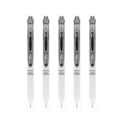 Pentel 派通 BLN75 按动中性笔 白色杆黑芯 5支装 *2件 +凑单品 过期39.94元（需用券，合19.97元/件）