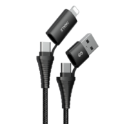iWALK 爱沃可 60W 四合一PD快充数据线 1m 30元包邮（需用券）