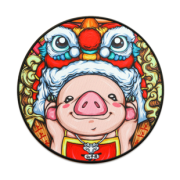 JANE WYATT 简·悦 中国风 锁边鼠标垫 圆形300*3mm 8.8元包邮