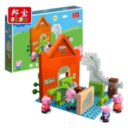BanBao 邦宝 小猪佩奇 9318 参观博物院 （70颗粒 4公仔） 109.6元包邮（满99减50）