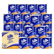 21日10点：维达 卷纸卷筒纸蓝色经典4层140克27卷  *4件