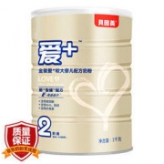 BEINGMATE 贝因美 金装爱+ 婴儿配方奶粉 2段 1000g