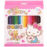 ​GuangBo 广博 Hellokitty彩色铅笔 24色 6.8元包邮（需用券）