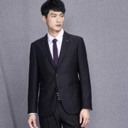 HLA 海澜之家 HTXAD3E059A 纯色平驳领修身西服套装