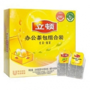 立顿Lipton 办公室茶包组合100包 (红茶50包+绿茶50包)