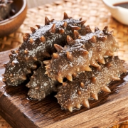 绿渡 鲜蒸野生即食海参新鲜辽参 8-10头 500g *2件 369元（买一赠一）