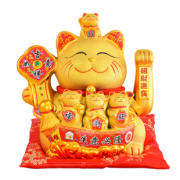 金喜爱 金色招财猫挂件 1.2元包邮（需用券）