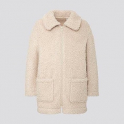 Uniqlo 优衣库 儿童长绒摇粒绒大衣 419121