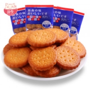 滋食 网红日本海盐小圆饼干100g*5件 拍5件满减20.08元包邮