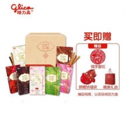 格力高(Glico) 新年礼盒 百奇百醇巧克力饼干 百醇金罐