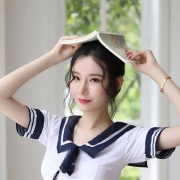 惹火猫 女士经典水手服四件套