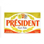 PRESIDENT 总统 发酵型动物淡味黄油块 200g *8件