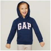 Gap 450805 女童 Logo徽标基本款长袖连帽卫衣
