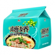 统一 藤娇  藤椒牛肉面 102g*5袋 9.9元，可低至7.24元