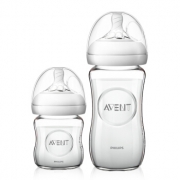 AVENT 新安怡 自然原生 宽口径玻璃奶瓶套装 120ml+240ml *2件 129.84元包邮（合64.92元/件）