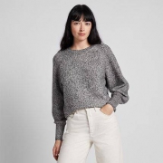 UNIQLO 优衣库 418683 女装泡泡袖圆领针织衫