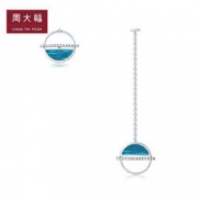 CHOW TAI FOOK 周大福 Y时代 U178635 天空之镜 18K金钻石耳钉