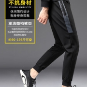 雷森思 男宽松弹力休闲裤 2条 有加绒款