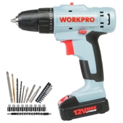 WORKPRO 万克宝 W004529N 家用锂电钻套装 12V +凑单品 111.28元包邮（需用券）