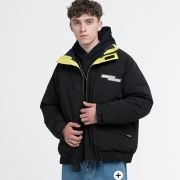 6日0点、6号：DUSTY DU194DJ004 男士撞色羽绒服 *2件 492元（需用券，合246元/件）