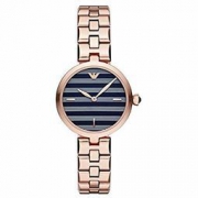 Emporio Armani 阿玛尼 AR11220 女士玫瑰金纹理表盘石英手表