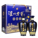 泸州老窖 蓝花瓷 头曲 52度浓香型白酒 双瓶礼盒