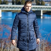 七匹狼 19冬装新品 男士中长款棉服