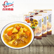 开袋加热即食、内含牛肉：古龙食品 咖喱牛肉 240gx3盒