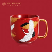 共禾京品 恭王府联名 中国风马克杯 手绘描金