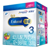 京东PLUS会员： MeadJohnson Nutrition 美赞臣 铂睿 幼儿配方奶粉 3段 1200g *3件