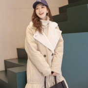 韩都衣舍 NG9149 女士中长款棉衣