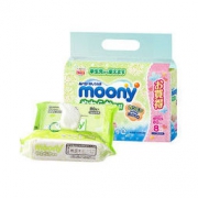 15日10点： moony 尤妮佳 婴儿湿纸巾 640枚(80枚×8) 新