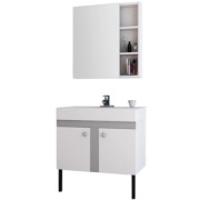 ANNWA 安华卫浴 N1P60G37-A 简约浴室柜 60cm 送去水配件 1699元包邮