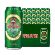 500mlx24听 青岛啤酒 经典10度罐装啤酒