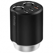 70迈 车载充电器 汽车一拖二点烟器插头 USB 车用多功能手机充电杯