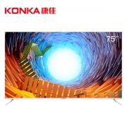 6日0点、京东PLUS会员： KONKA 康佳 E75U 75英寸 4K 液晶电视